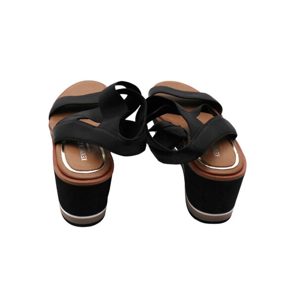 KENNETH COLE NEW YORK Womens Leather Open Toe Wedge Sandals - Picture 7 of 7